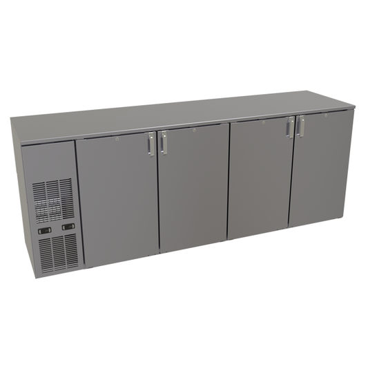 Glastender C2FB92 92" Solid Door Back Bar Cooler