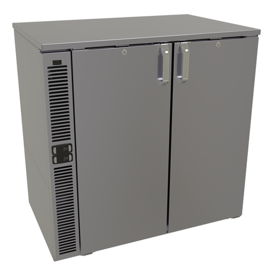 Glastender C2SB36 36" Solid Door Back Bar Cooler