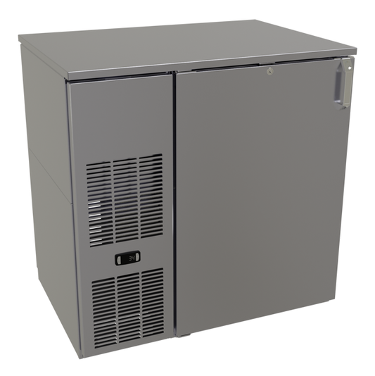 Glastender CP1FB36 36" Solid Door Back Bar Cooler