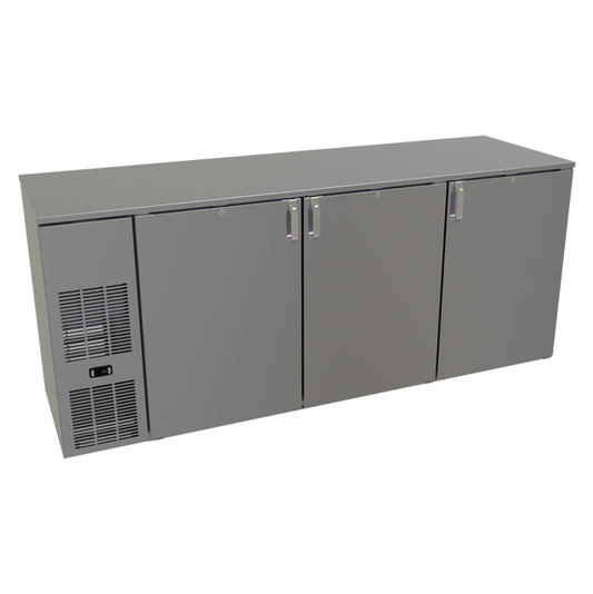 Glastender CP1FB84 84" Solid Door Back Bar Cooler