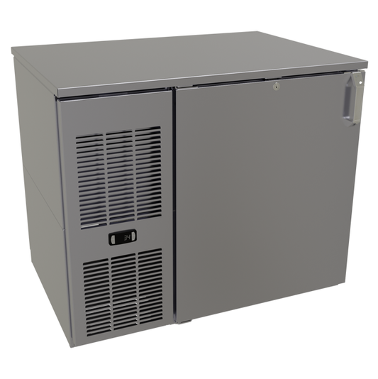 Glastender CP1FL36 36" Solid Door Back Bar Cooler
