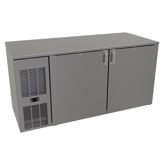Glastender CP1FL60 60" Solid Door Back Bar Cooler