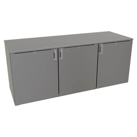 Glastender CP1RL72 72" Solid Door Back Bar Cooler