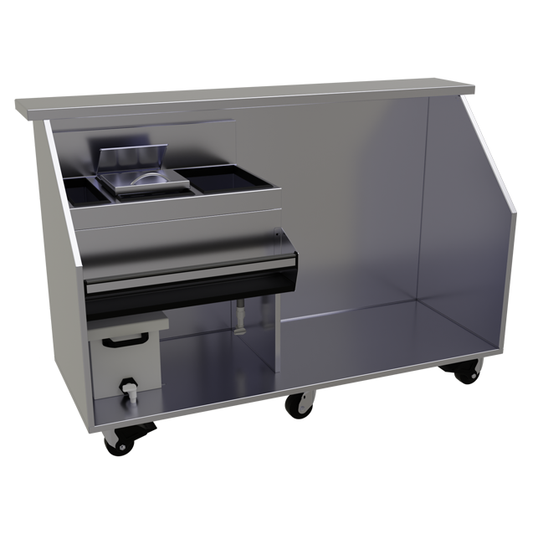 Glastender PBCR72-12 72" Portable Bar