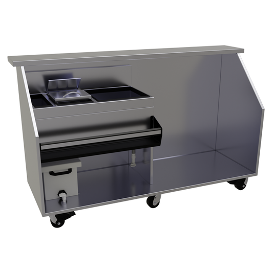 Glastender PBCR78-12 78" Portable Bar
