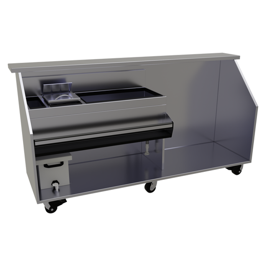 Glastender PBCR90-12 90" Portable Bar