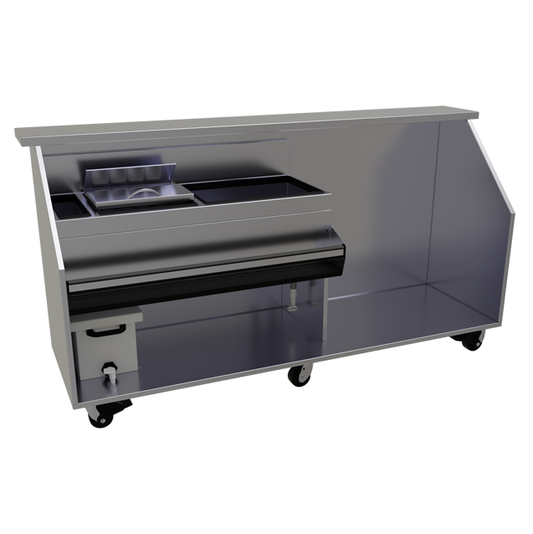 Glastender PBCR90-18 90" Portable Bar