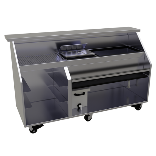 Glastender PBG78-18 78" Portable Bar