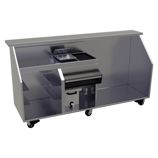 Glastender PBGR90-12 90" Portable Bar