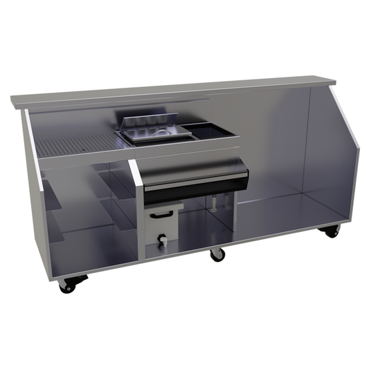 Glastender PBGR96-18 96" Portable Bar