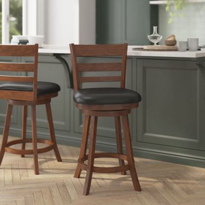 Flash Furniture ES-UN3-24-OAK-GG 17 3/4" Barstool