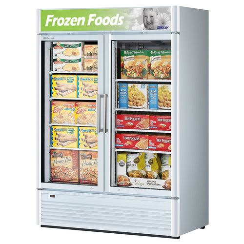 Turbo Air TGF-47SD-N 51 1/8" 2 Section Freezer Merchandiser