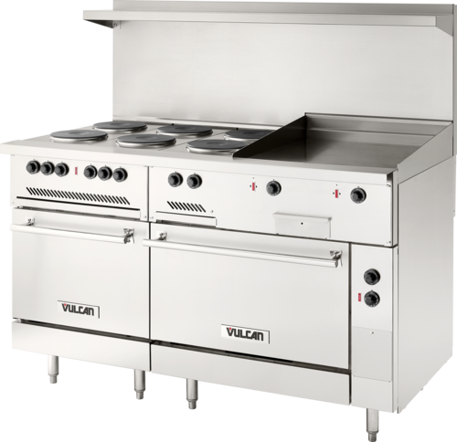 Vulcan EV60SS-6FP24G208 60" Electric Restaurant Range