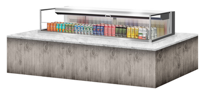 Turbo Air TOM-72L-UF-S-1SI-N 71 3/8" Refrigerated Display Case