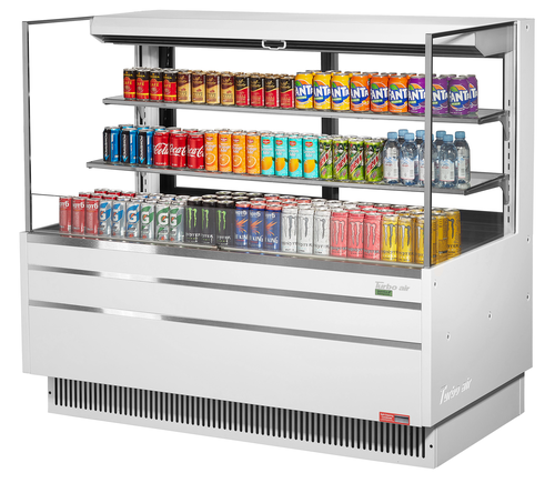 Turbo Air TOM-60L-UFD-W(B)-3S-N 58 3/4" Open Air Merchandiser