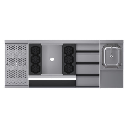 Krowne KR24-W60C-10 60" Underbar Ice Bin / Cocktail Station