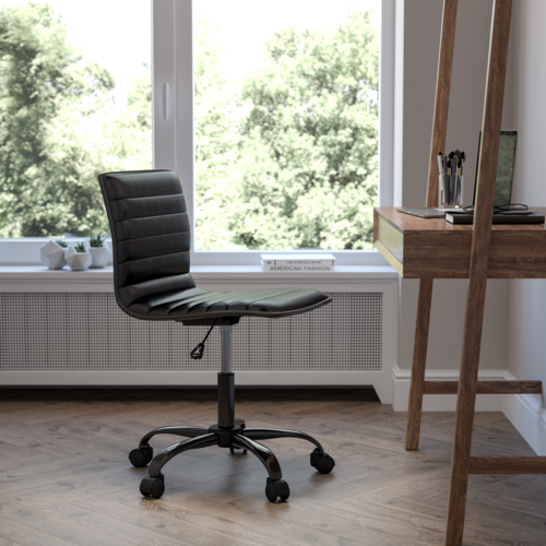 Flash Furniture DS-512B-BK-BK-GG 18" Dining Chair