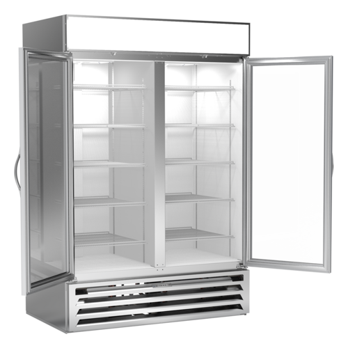 Beverage-Air MMR49HC-1-W 52" 2 Section Refrigerated Merchandiser