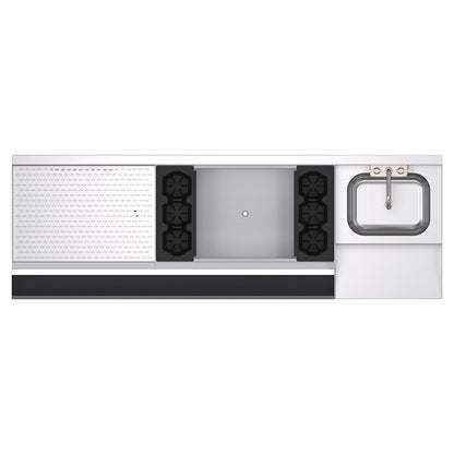 Krowne KR24-W72A-10 72" Underbar Ice Bin / Cocktail Station