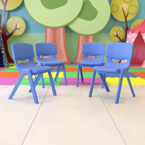 Flash Furniture 4-YU-YCX4-005-BLUE-GG 16 1/4" Dining Chair
