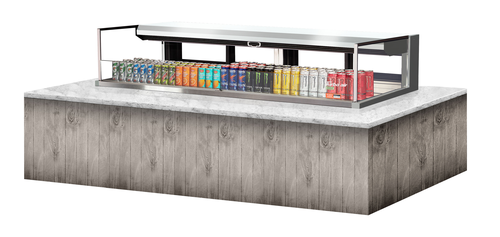 Turbo Air TOM-72L-UFD-S-1SI-N 71 7/8" Refrigerated Display Case
