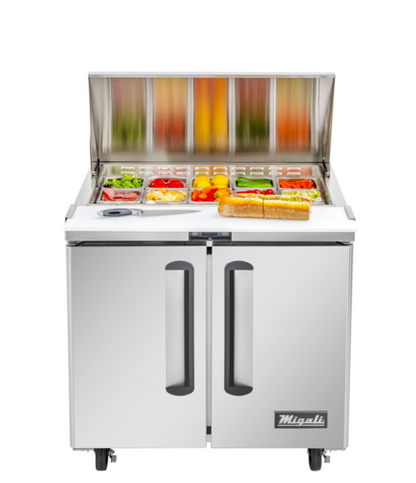 Migali C-SP36-15BT-HC 38 3/8" Mega Top Sandwich / Salad Prep Table