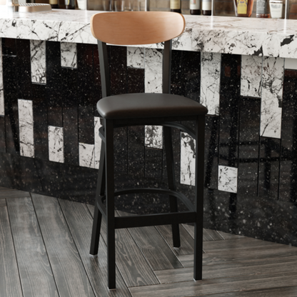 Flash Furniture 2-XU-DG6V6BV-NAT-GG 17" Barstool