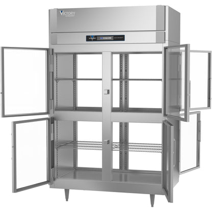 Victory RS-2D-S1-PT-HG-HC 52 1/8" Solid & Glass Door Pass-Thru Refrigerator