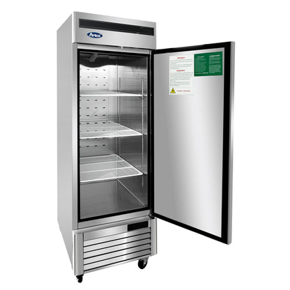 Atosa MBF8531GR 25 5/8" 1 Section Solid Door Reach-In Freezer
