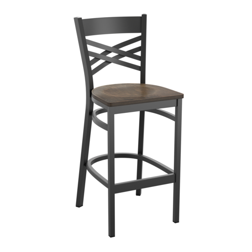Flash Furniture XU-6F8BXBK-BAR-ACPW-GG 17 1/4" Barstool