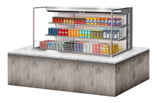 Turbo Air TOM-60L-UF-S-3SI-N 59 3/8" Refrigerated Display Case