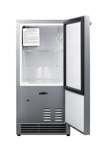 Summit BIM26H32 14 7/8" Full Cube Air-Cooled Ice Machine