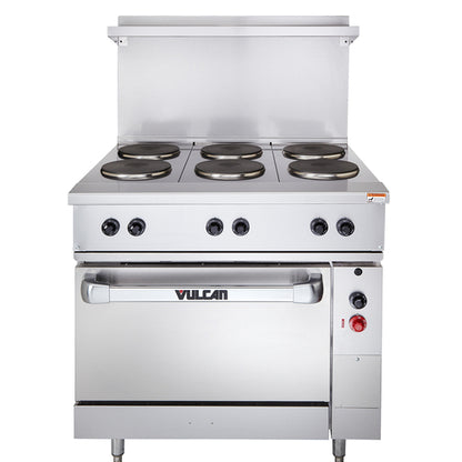 Vulcan EV36S-6FP208 36" Electric Restaurant Range