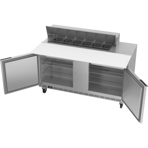 Beverage-Air SPE60HC-12C 60" 2 Doors 12 Pan Sandwich / Salad Prep Table