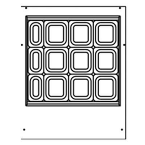 Beverage-Air SPE27HC-12M 27" 1 Door 12 Pan Mega Top Sandwich / Salad Prep Table