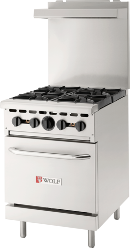 Wolf WX24-4BP-QS-COMMANDER 24" Gas Restaurant Range