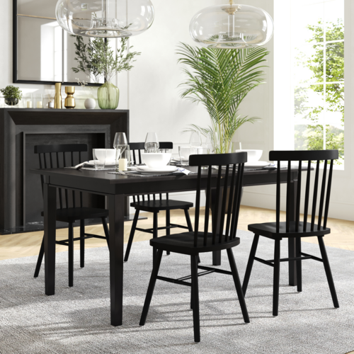 Flash Furniture KER-T-217EX-BLK-72-GG 43" Dining Table
