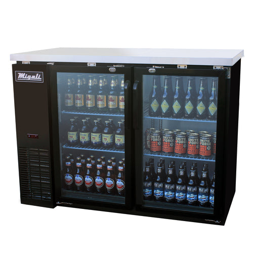 Migali C-BB48G-HC 48 3/4" Solid Door Back Bar Cooler
