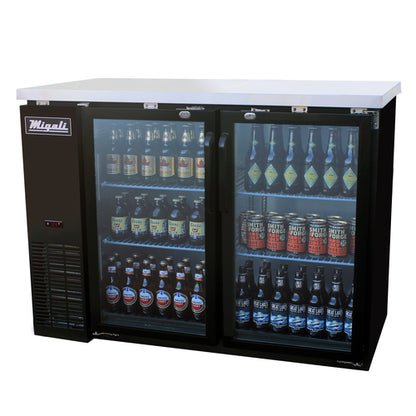 Migali C-BB48G-HC 48 3/4" Solid Door Back Bar Cooler