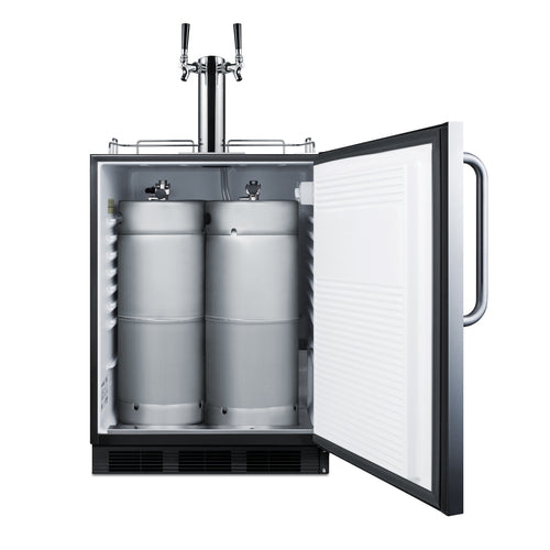 Summit SBC58BLBICSSADA 23 5/8" Draft Beer Cooler
