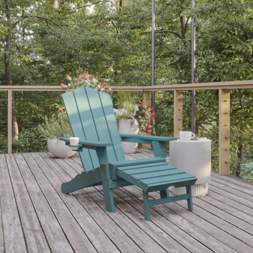 Flash Furniture LE-HMP-1044-110-BL-GG 17" Patio Lounge Seating