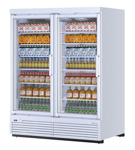 Turbo Air TJMR-55SDW(B)-N 65 1/8" 2 Section Refrigerated Merchandiser