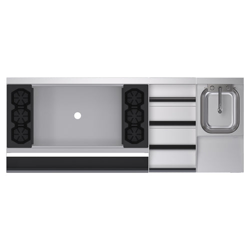Krowne KR24-W60D-10 60" Underbar Ice Bin / Cocktail Station