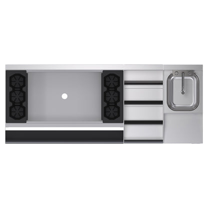 Krowne KR24-W60D-10 60" Underbar Ice Bin / Cocktail Station