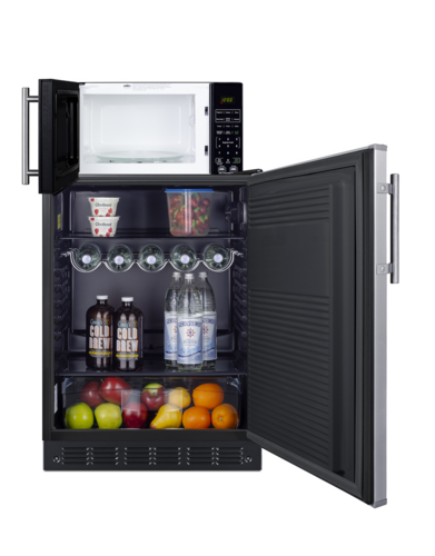 Summit MRF708BLSSA 23 5/8" Solid Door Reach-In Refrigerator