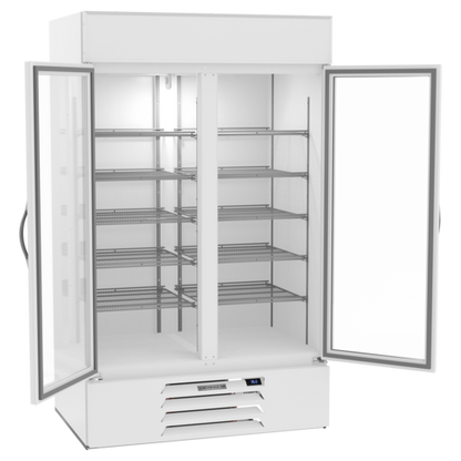 Beverage-Air MMR44HC-1-W 47" 2 Section Refrigerated Merchandiser