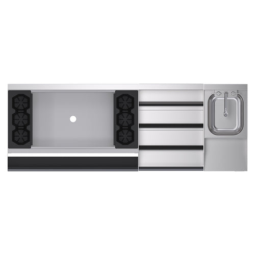 Krowne KR24-W66D-10 66" Underbar Ice Bin / Cocktail Station