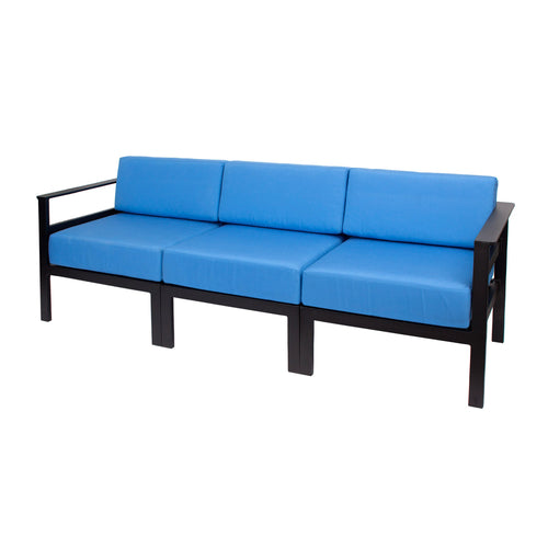 BFM Seating PH6101BL-L 25 1/2" Patio Lounge Seating