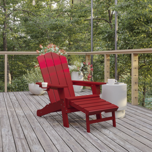 Flash Furniture LE-HMP-1044-110-RD-GG 29 1/4" Patio Lounge Seating