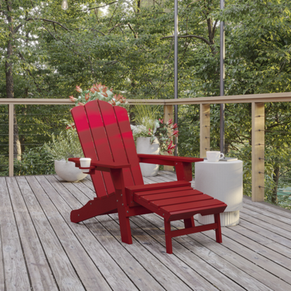 Flash Furniture LE-HMP-1044-110-RD-GG 29 1/4" Patio Lounge Seating